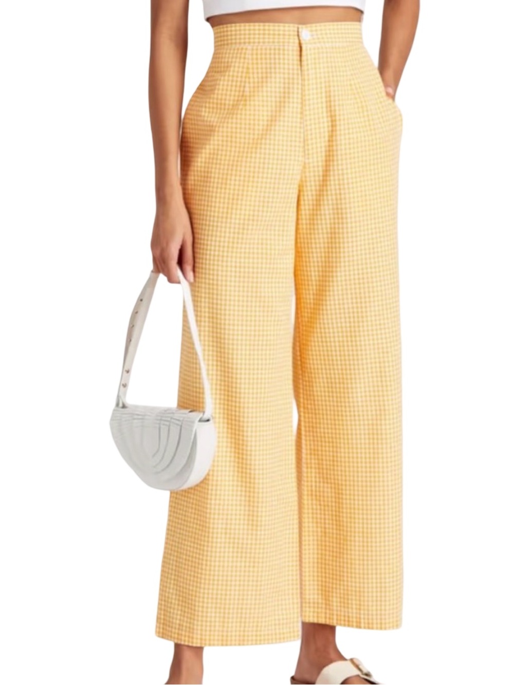 Antik Batik Patty Pant Yellow Gingham Size Small
